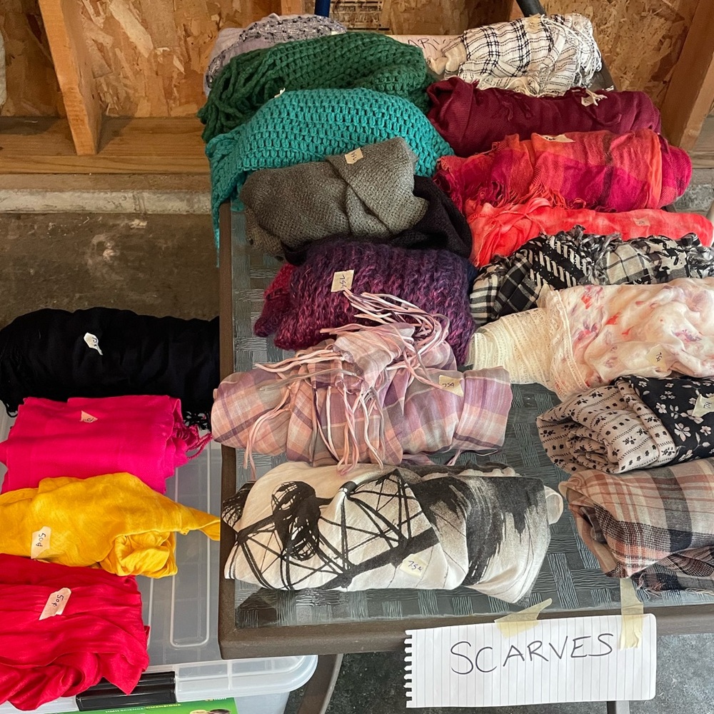 19 Colorful Assorted Scarves Collection
